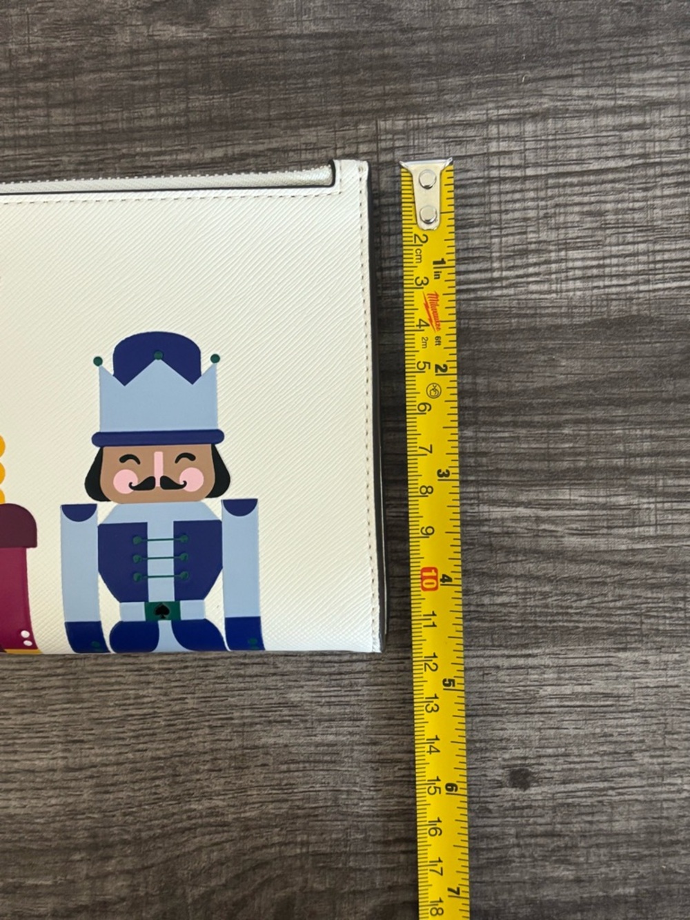 EUC Kate Spade "Oh What Fun" Nutcracker Double Zip Wristlet - Picture 13 of 13